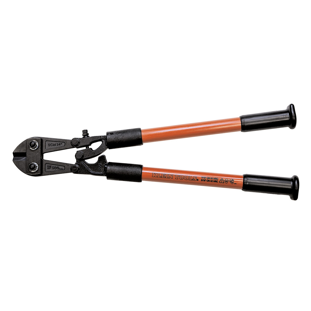 KLEIN TOOLS Bolt Cutter, Fiberglass Handle, 24-1/2" 11 Bolt Cutter