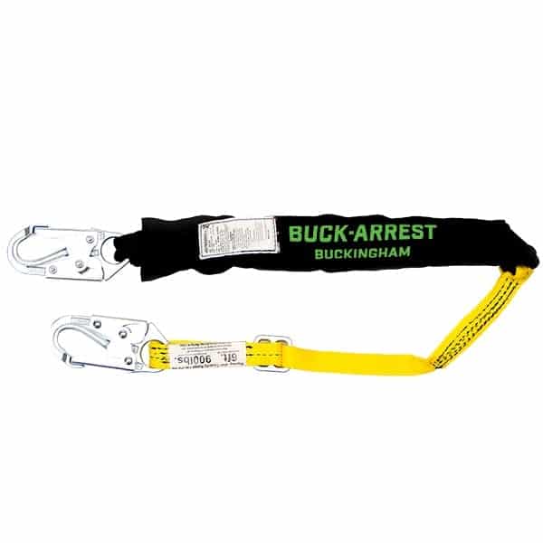 Buckingham Buck Arrest™ w/2 Locking Snap Hooks, Adjustable Length 25 Buck Arrest Fall Lanyard