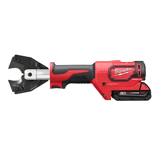 Milwaukee M18 FORCE LOGIC CABLE CUTTER KIT w/750 MCM Cu/Al Jaw 8 Milwaukee In Line Cable Cutter with Cu/Al Jaws