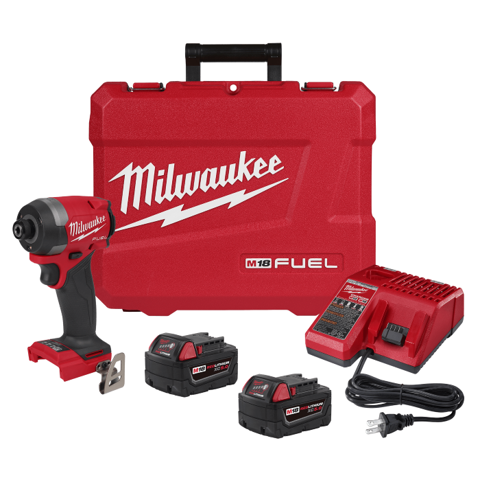 Milwaukee M18 FUEL™ 1/4" HEX IMPACT DRIVER KIT 3 Milwaukee Impact Driver Kit